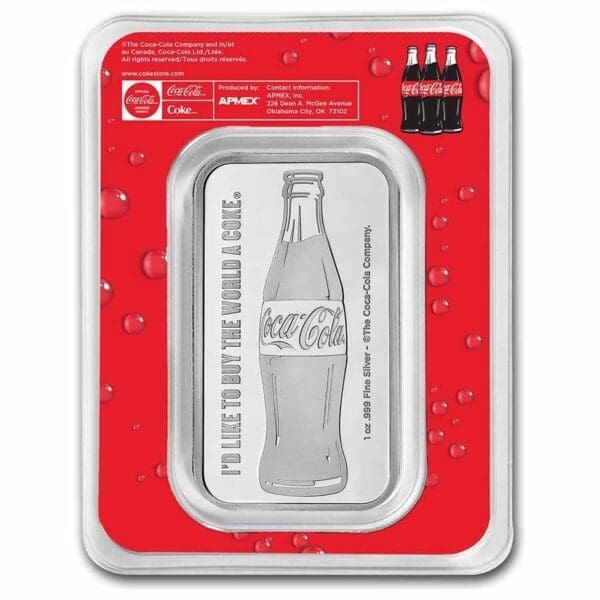 9Fine Mint Coca-Cola® 1 oz Silver slitek (v TEP) - Image 2