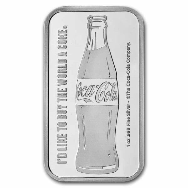 9Fine Mint Coca-Cola® 1 oz Silver slitek (v TEP) - Image 4