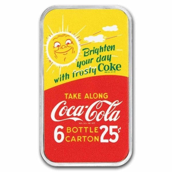 9Fine Mint Coca-Cola® 1 oz Summer Fun Colorized Slítek (v TEP) - Image 4