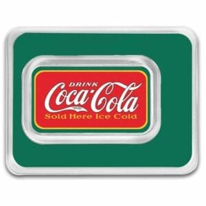 9Fine Mint Coca-Cola® Vintage 1 oz Colorized slitek v TEP