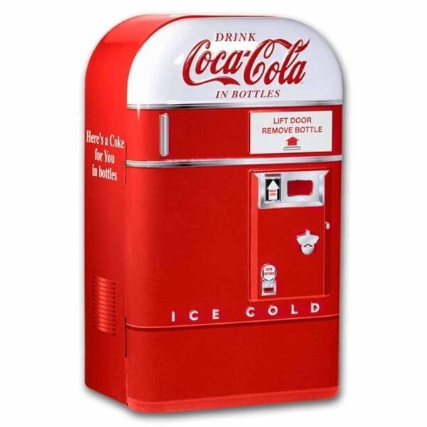 9Fine Mint Coca-Cola® Vintage 1 oz stříbrná barevná láhev s cínem a COA - Image 5