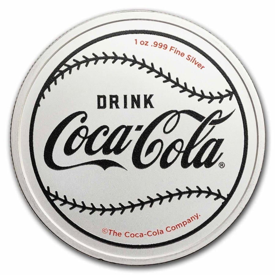 9Fine Mint Coca-Cola® Vintage Batter Up 1 oz Colorized v TEP - Obrázek 4