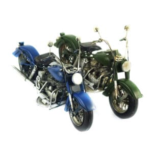 Filius and Investments SE Retro model motocyklu modrá nebo zelená