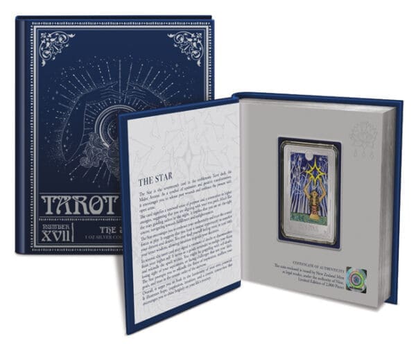 New Zealand Mint Tarot Hvězda 1 Oz 2024 Stříbro - Image 3
