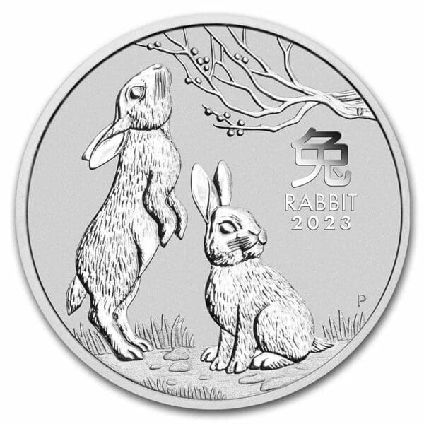 Royal Australian Mint Lunární králík 1 Oz Stříbrná mince Rabbit