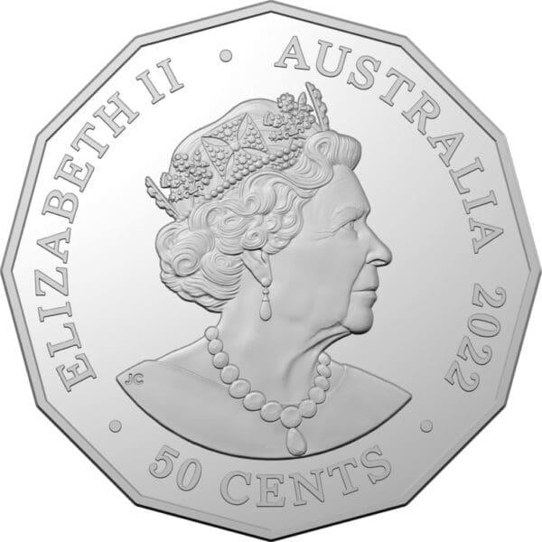 The Perth Mint Australia 50 centová mince Queens Platinum Jubilee 18,25g - Image 2