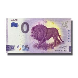 0 Euro Souvenir Banknote Aslan Turkey 2022-1