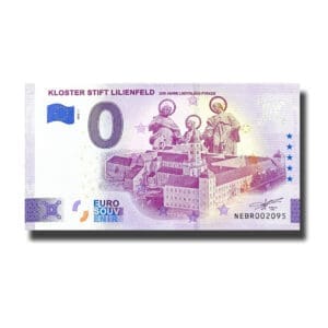 0 Euro suvenýr bankovka Kloster Stift Lilienfeld Austria 2022-1