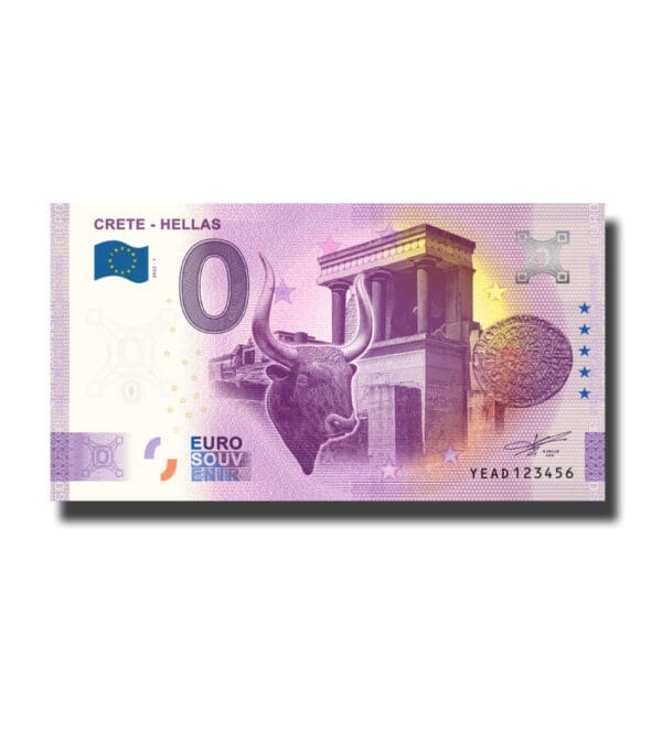0 Euro Suvenýr bankovka Crete - Hellas Greece 2022-1