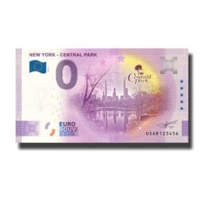 0 Euro Suvenýr bankovka New York - Central Park USA 2024-1