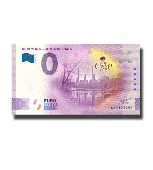 0 Euro Suvenýr bankovka New York - Central Park USA 2024-1