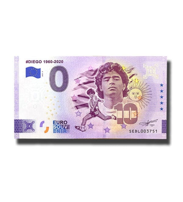 0 Euro Suvenýr bankovka Diego 1960 - 2020 Italy SEDL 2023-3