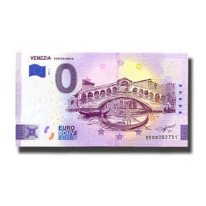 0 Euro Suvenýr bankovka Venezia - Ponte Di Rialto Italy 2023-2