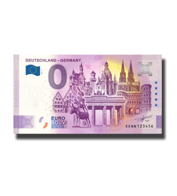 0 Euro suvenýr bankovka Deutschland Germany XENN 2021-1