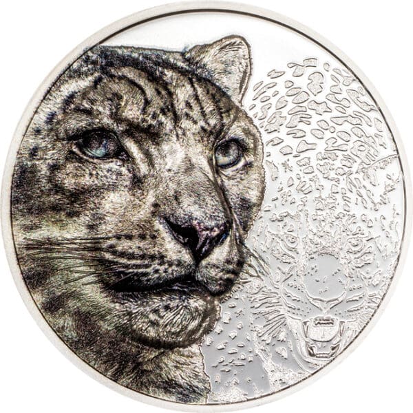Sněžný leopard 1 Oz Stříbro