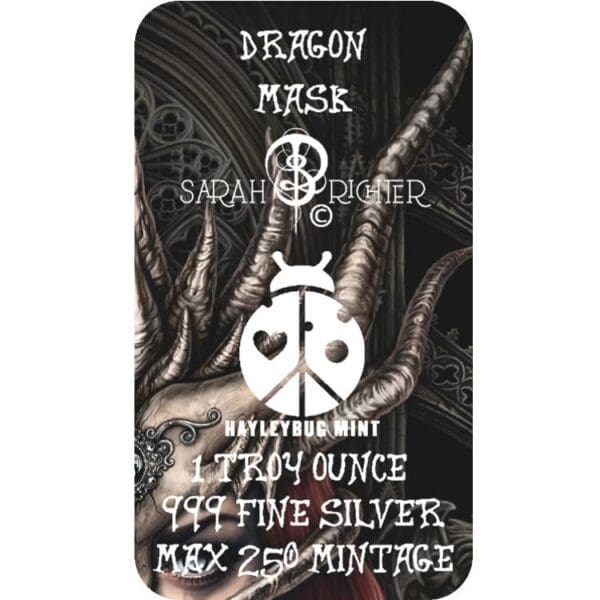 Dračí maska ​​Echoes of Eternity  1 oz Stříbro - Image 2