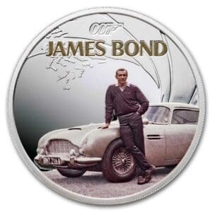 James Bond Sean Connery & Aston Martin 2024 Tuvalu
