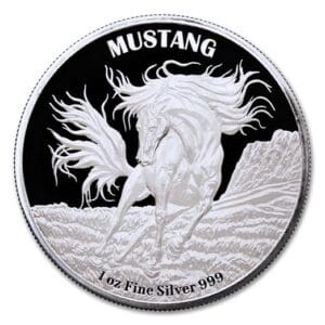 Stříbrná mince Mustang 0,999 Silver Proof 2024 1 oz Tokelau