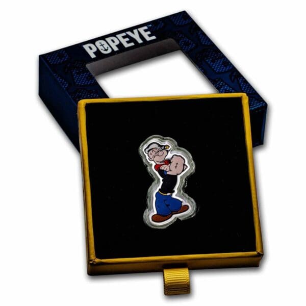 Stříbrná mince ve tvaru Popeye 1 Oz 2023 Samoa - Image 3