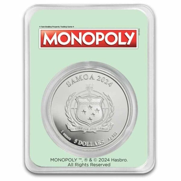 Monopoly Board Space: Parkování zdarma v TEP 2024 Samoa 1 oz - Image 2