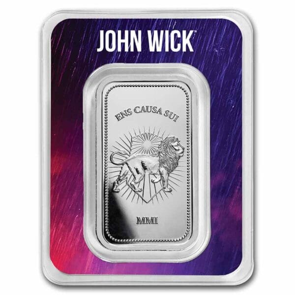 Stříbrný slitek John Wick 1 oz Silver Continental Bar (TEP)