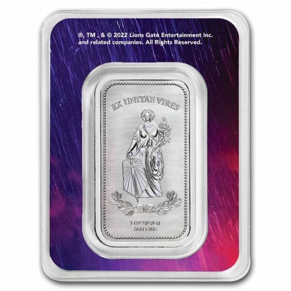 Stříbrný slitek John Wick 1 oz Silver Continental Bar (TEP) - Image 2