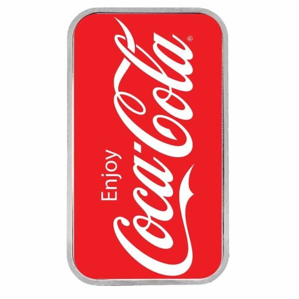 Coca-Cola® 1 oz Silver Colorized slitek - Image 3