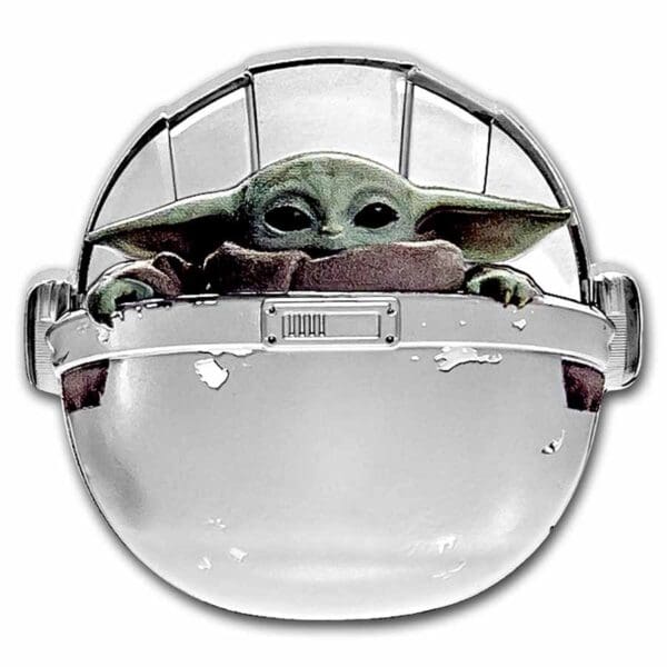 Star Wars Mandalorian: Grogu Pod 2022 Niue 1 oz Ag $ 2