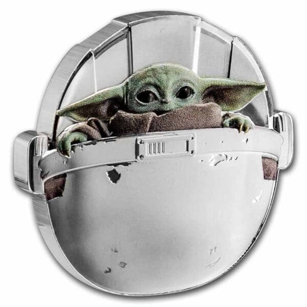 Star Wars Mandalorian: Grogu Pod 2022 Niue 1 oz Ag $ 2 - Image 2