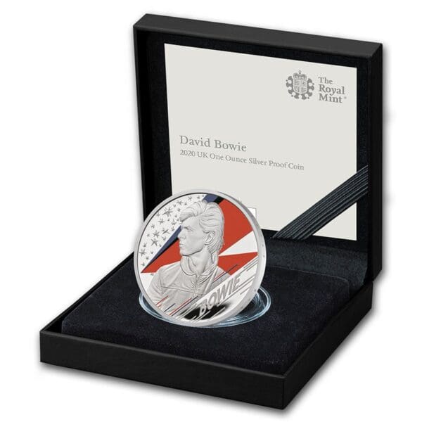 Music Legends: David Bowie 2020 Velká Británie 1 oz Proof - Obrázek 2
