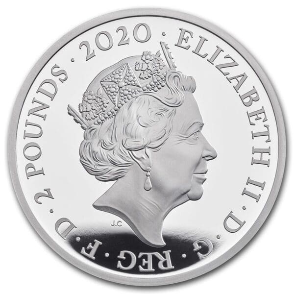 Music Legends: David Bowie 2020 Velká Británie 1 oz Proof - Obrázek 3