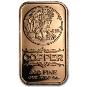 měděný slitek - Walking Liberty 1 Oz