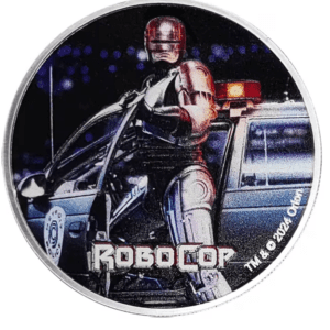 2024 1 oz Fiji Robocop 0,999 Stříbrná barevná BU mince