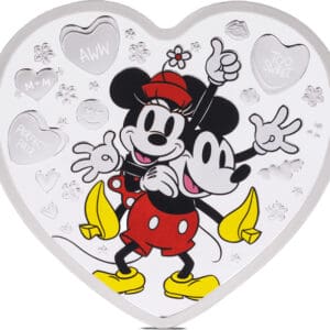 Mickey Mouse a Minnie Mouse 1 Oz Stříbro