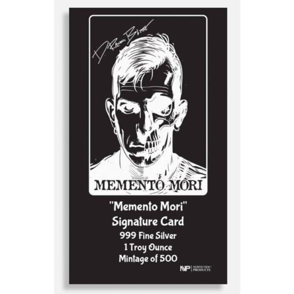 Memento Mori Randy Blythe 1 oz Silver Signature Card slitek– Ražba 500 - Image 2
