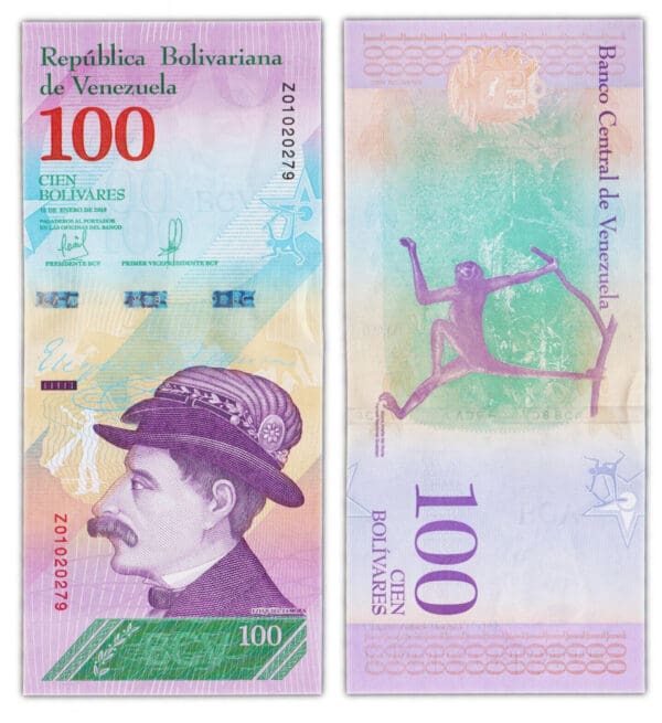 Sada 3ks Venezuela 20, 100, 2000 Bolívares - Image 2
