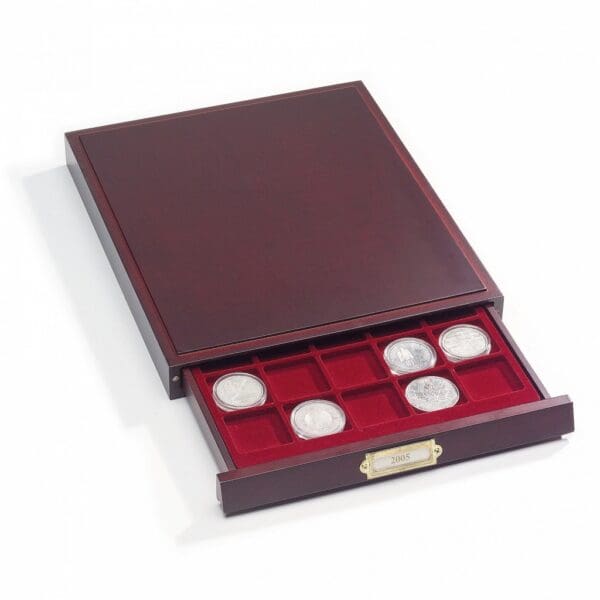Mincovní box LIGNUM v mahagonové barvě a imitací dřeva - 48 mm