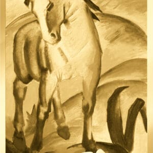Zlatý slitek Franz Marc Blue Horse  999/1000 zlatý dárek