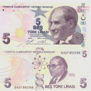 Turecko 5 Türk Lirası 2009 UNC