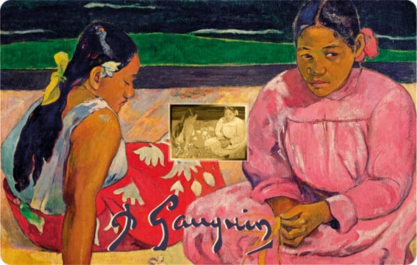 Zlatý slitek  Paul Gauguin I Ženy z Tahiti na pláži - Image 3