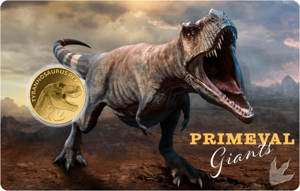 Zlatá mince Dinosaur T-Rex  999/1000 Zlatý dárek - Image 3