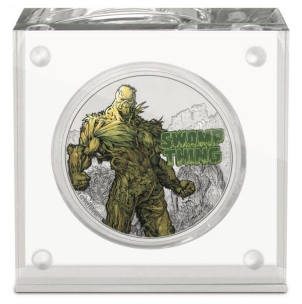 SWAMP THING 2021 1 oz stříbrná barevná mince - Image 2