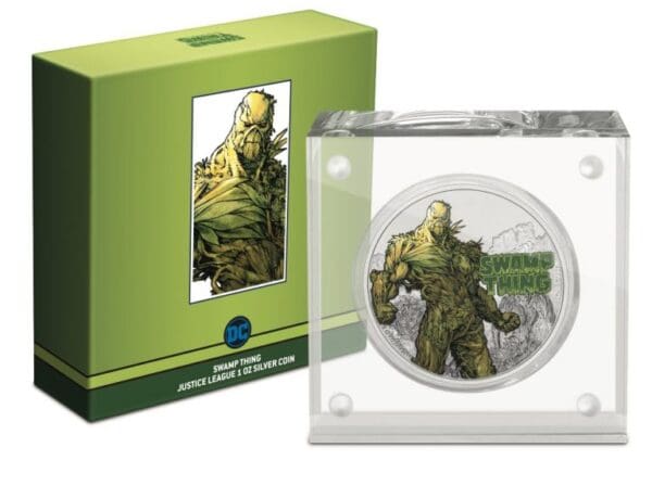SWAMP THING 2021 1 oz stříbrná barevná mince - Image 3