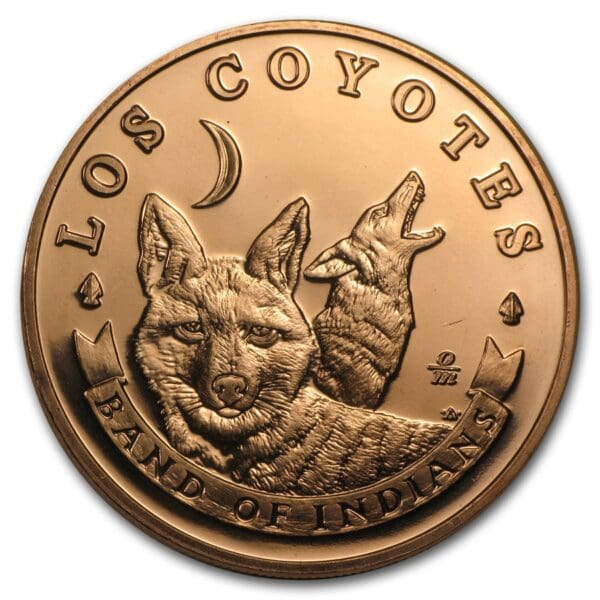 5,00 $ Native American Los Coyotes 1 Oz - Image 2