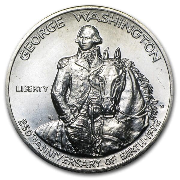 1982 Washington 1/2 dolar 90% stříbro Commem BU/Pr (bez krabice/COA)
