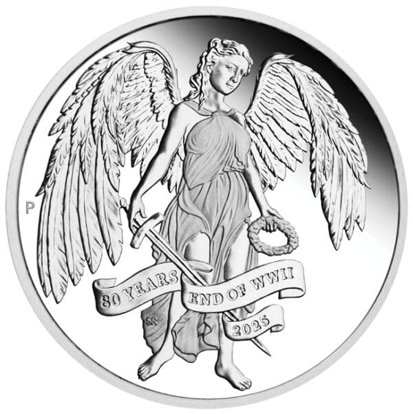 Stříbrná mince 80. výročí konce 2. světové války 1 Oz