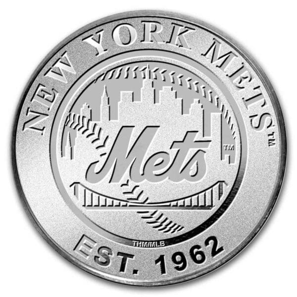 Stříbrná mince MLB New York Mets 1 oz