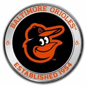 Stříbrná mince MLB Baltimore Orioles 1 oz