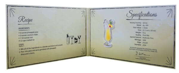 Stříbrná mince Pina Colada 2024 - Image 3