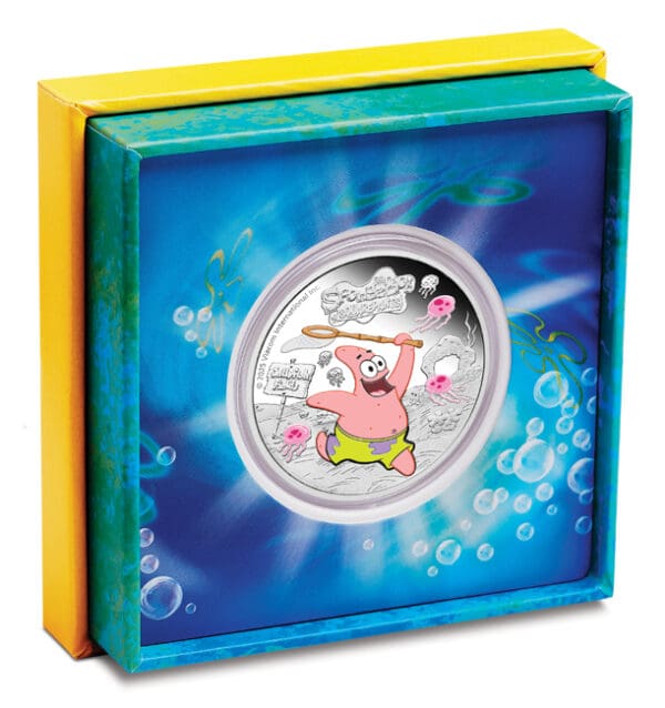 Stříbrná mince SpongeBob Patrik Star 1 Oz 2025 - Image 3